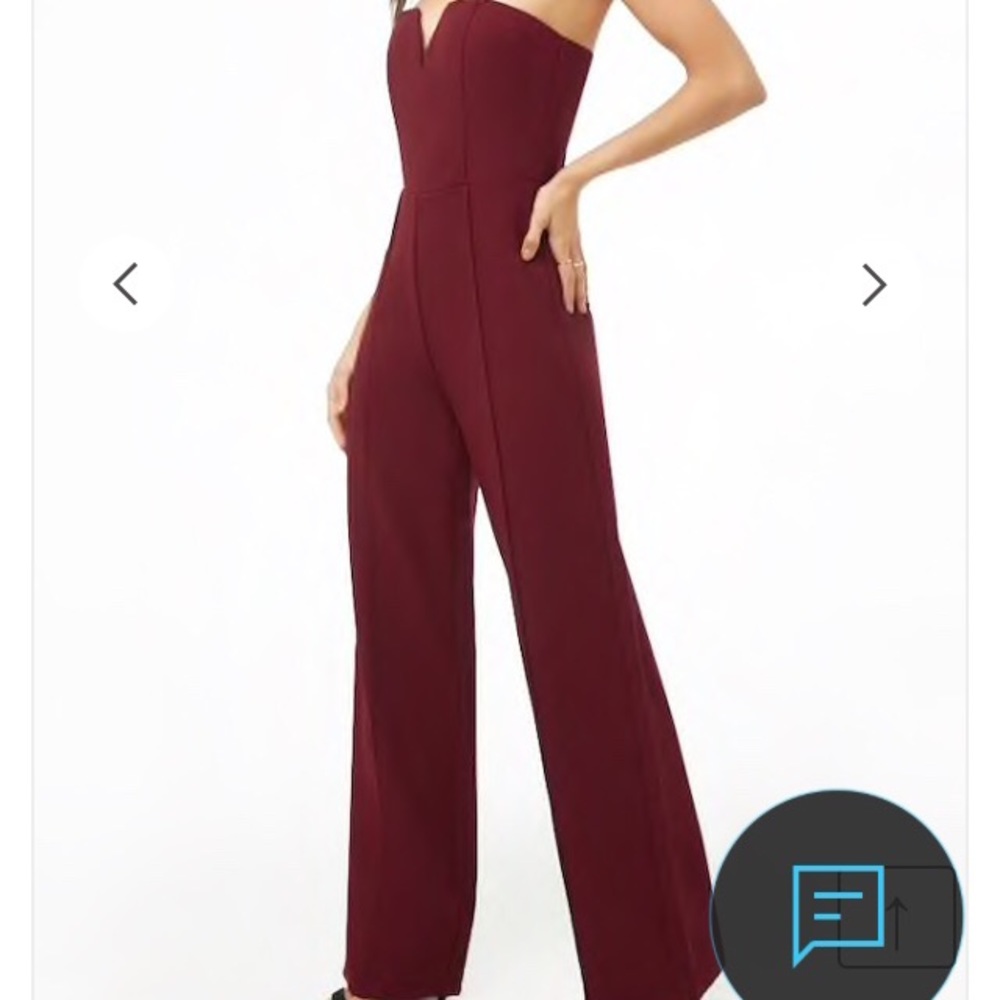 NWT Burgundy Forever 21 Pantsuit